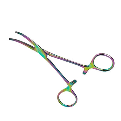 Crile Hemostatic Forceps 5 1/2 inch Rainbow Coated