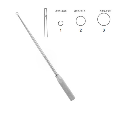 Cone Ring Curette 15 inch Straight