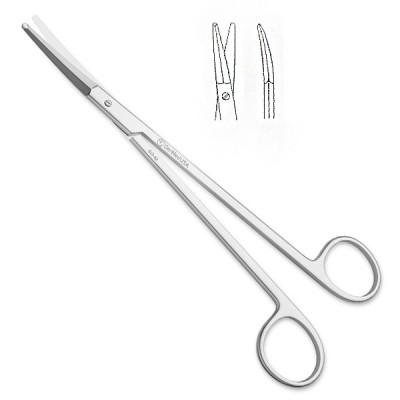 Boettcher Tonsil Scissors Curved 7 inch