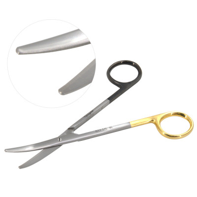 Metzenbaum Scissors Curved 5 3/4" Tungsten Carbide Super Sharp Left Hand