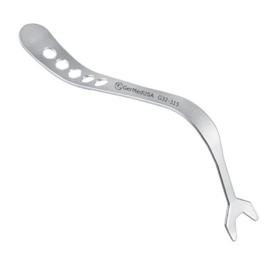 Proximal Tibial TKA Retractor Length 12"  Depth from Bend 5" Blade Width 1.5"