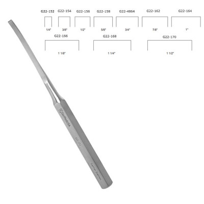 Hibbs Osteotome Curved 9 inch