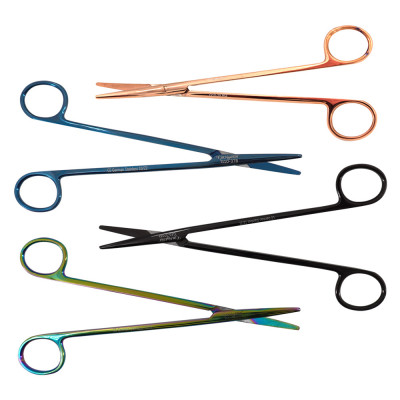 Metzenbaum Dissecting Scissors Straight 7 inch Color Coated