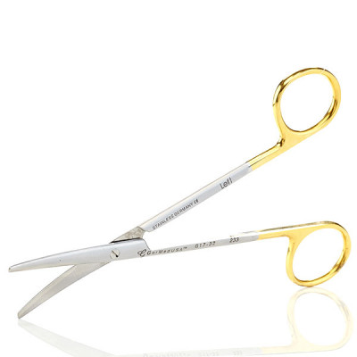 Metzenbaum Scissors Curved Tungsten Carbide Insert Blades Left Hand