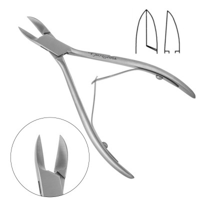 Nail Nipper Straight Jaws Narrow Double Spring