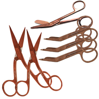 Rose Gold Color Coated Bandage Scissors