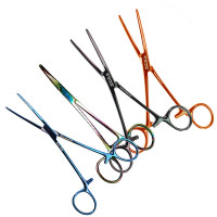 Carmalt Forceps 8" Straight Color Coated