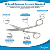 Hi Level Bandage Scissor  5 1/2&quot; (Knowles) Left Hand