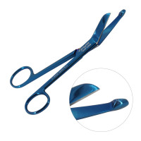 Lister Bandage Scissors 6 1/4" Blue Coated