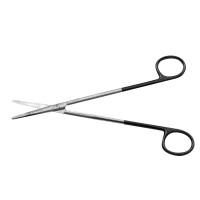 Ragnell Dissecting Scissors Flat Tip Curved 7"