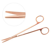 Metzenbaum Scissors 7" Curved Rose Gold Coated