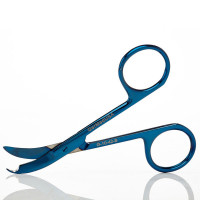 Northbent / Shortbent Stitch Scissors 3 1/2" Blue Coated