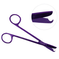 Suture Scissors 5 1/2" Straight Purple Coated