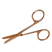 Suture Scissors 5 1/2" Straight Rose Gold Coated