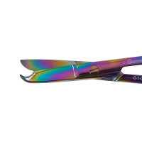 Suture Scissors 5 1/2" Straight Rainbow Coated