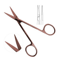 Iris Scissors 4 1/2“ Straight Rose Gold Coated