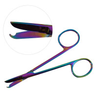 Littauer Stitch Scissors 4 1/2" Straight Rainbow Coated