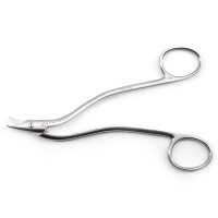 Heath Wire-Cutting Scissors 6 1/4" One Serrated Blade