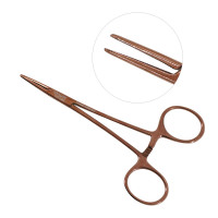 Halsted Mosquito Forceps 4 3/4" Straight - Rose Gold Coated
