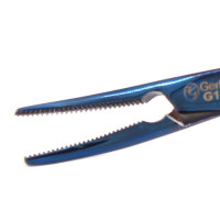 Halsted Mosquito Forceps 4 3/4" Curved - Blue Coated
