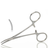 Mosquito Hemostatic Forceps 4 3/4" Curved Left Hand