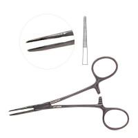 Kelly Hemostatic Forceps 5 1/2" Straight - Gun Metal Coated