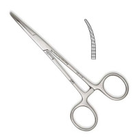 Crile Hemostatic Forceps Curved 5 1/2" Left Hand