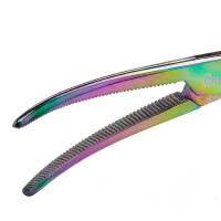 Crile Hemostatic Forceps Curved 5 1/2" Rainbow Coated