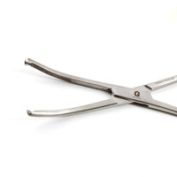 Mikulicz Hemostatic Forceps 1x2 Teeth 8" Slightly Curved