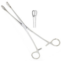 Foerster Sponge Forceps Straight 7" Serrated Jaws