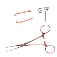 Allis Tissue Forceps 6" 4x5 Teeth, Rose Gold  Coated