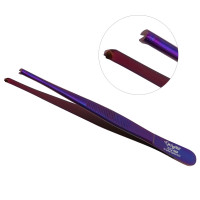 Thumb Tissue Forceps 5" 1x2 Teeth Purple Coated