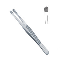 Wangensteen Tissue Forceps Rounded Jaws With Cross Serrations 9"