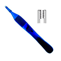 Brown Adson Forceps 4 3/4" Blue Coated 7x7 Teeth