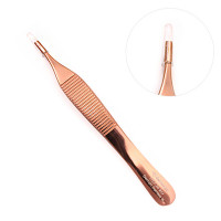 Brown Adson Forceps 4 3/4" Rose Gold Coated 7x7 Teeth