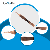 Brown Adson Forceps 4 3/4" Rose Gold Coated 7x7 Teeth