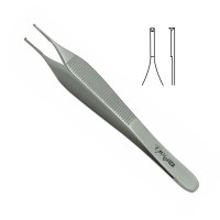Adson Tissue and Suture Forceps 1x2 Teeth With Tying Platform 4 3/4"