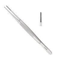 Potts Smith Dressing Forceps Serrated Jaws 7"