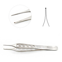 Adson Tissue Forceps 1X2 Teeth 4 3/4" (12.1cm) Light Weight Fenestrated Handles