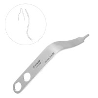 Hohmann Retractor 8" 18mm Wide Blade 60 Degree - Blunt 2 Holes