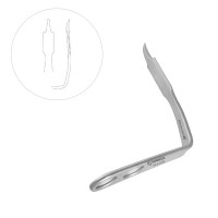 Bent Hohmann Retractor 6 3/4" 19mm Blade 90 Degree 4 3/4" Working Length - Blunt End 2 Holes