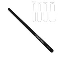 Silicone Brain Spatula 7" Small 6mm/10mm Malleable Copper Silicone Coated Black