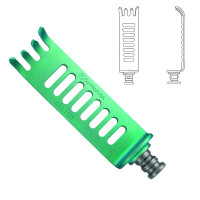 CCR Blade 4 Teeth Medial Lateral 19x65mm Depth Fenestrated Titanium