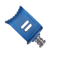 CCR Blade 8 Teeth Lateral 24x30mm Depth Fenestrated Titanium Blue