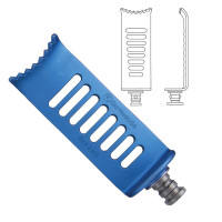 CCR Blade 8 Teeth Lateral 24x65mm Depth Fenestrated Titanium Blue