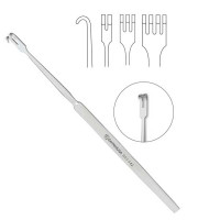 Rigid Neck Rake Retractor 6" Three Blunt Prongs