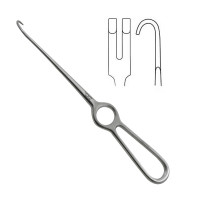 Volkman Retractor Ring Handle 8 3/4" Two Blunt Prongs