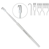 Rigid Neck Rake Retractor 6" Four Sharp Prongs