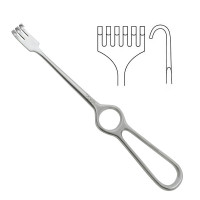 Volkman Retractor 8 1/2" 6 Prongs Blunt