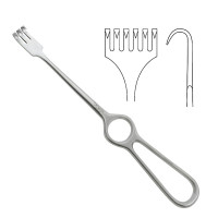 Volkman Retractor 8 1/2" 6 Prongs Sharp